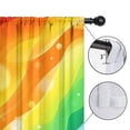 thumbnail image 4 of Blackout Kids Curtains,Rainbow Tie Dye Wave Pattern Childrens Insulated Curtains Set Of 2,Bedroom Essentials,Toddler Room Decor 42"x84", 4 of 5