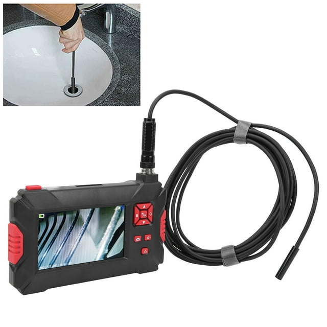 Endoscopio Industrial De Lente Dual 1080p Pantalla LCD Con 9 Luces Para La Inspección De Tuberías