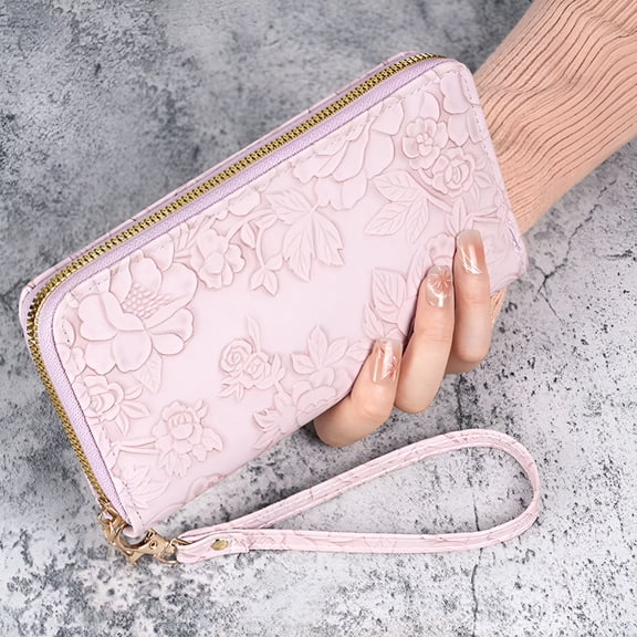 GASTROPOD Womens Wallet,Women'S Long Style with Hanging Rope Multifunctional Zipper Multiple Card Slots Printed Zipper Change Wallet Zipper Wallet