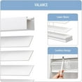 thumbnail image 4 of Keego 2 Inches Slat Faux Wood Blind with Valance Cordless Window Blinds for Home, Office, Bedroom, Kitchen (White, 20.5"W x 36"H), 4 of 8