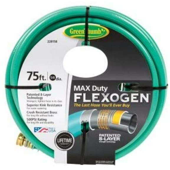FISKARS BRANDS INC 864751-1006 Green Thumb 5/8x75 Flexogen Hose