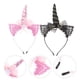 thumbnail image 2 of 2pcs unicornio diseño de cabello aro de cabello encantador para niños fiestas decoración del cabello, 2 of 5