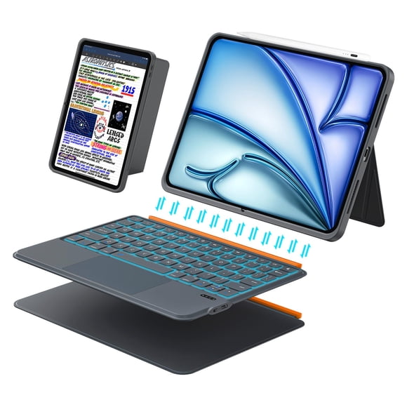 Funda para iPad Air de 11 pulgadas con teclado DANCESOUL Magnetic Grey