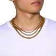 thumbnail image 6 of Men's Link Chain Necklace Stainless Steel Gold Black Color Male Choker Jewellery, 6 of 6