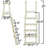 Aqua Select Everest Above Ground Pool Step and Ladder System | Blue