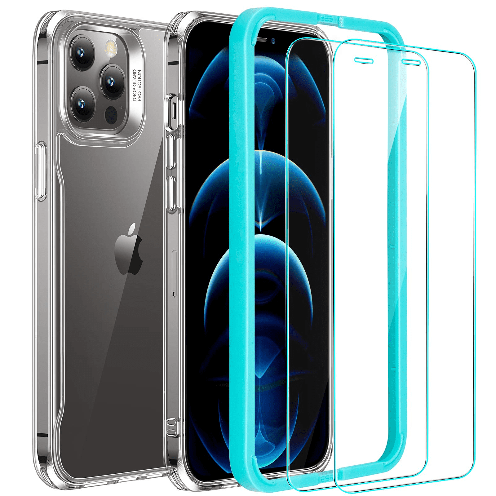 Full-Body Hybrid Protection for iPhone 2020 ESR Alliance Series Designed for iPhone 12 Pro Max Case 6.7-Inch 2 Tempered Glass Screen Protectors Shock-Absorbing Clear Scratch-Resistant 