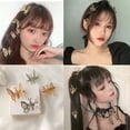 thumbnail image 2 of Osdhezcn 8x/set 3D Butterfly Hair Clip Hair Clamps Pins Gold Metal Moving Butterfly Hair Barrettes Styling Claw Clip for Women, 2 of 19