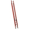 Louisville Ladder FE3224 24 ft. Fiberglass Extension Ladder, Type IA, 300 lbs. Load Capacity