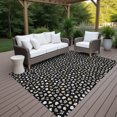 thumbnail image 3 of Addison Rugs Chantille Indoor/Outdoor Transitional Modern Black Machine Washable Rectangle Rug, 8' x 10', 3 of 10