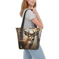 thumbnail image 7 of Defioc American Wildlife Deer Forest Print Tote Bag for Women,Shoulder Bag with Zipper Casual Tote's Handbag Big Capacity Shoulder Bag with Inner Pocket Fit for Shopping,Office,Travel, 7 of 7