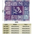 thumbnail image 3 of Butterfly Blanket for Boys Girls, Cute Butterfly Themed Design Printed Purple Throw Blankets for Kids Lap, Chair Sofa, Warm Soft Cozy Blanket, 40"x 50", 3 of 6