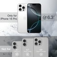 thumbnail image 2 of JETech Magnetic Case for iPhone 16 Pro 6.3-Inch Compatible with MagSafe, Shockproof Phone Bumper Cover, Solid Color Matte TPU Frame, Anti-Scratch Clear Back (White), 2 of 6