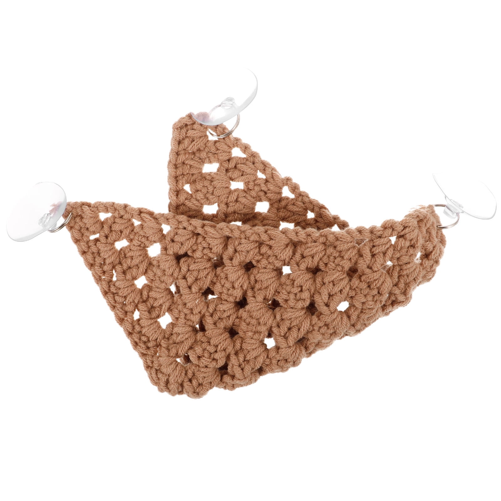 OUNONA Brown Cotton Rope Lizard Lounger Reptile Hammock Cage Accessory for Snakes and Small Pets