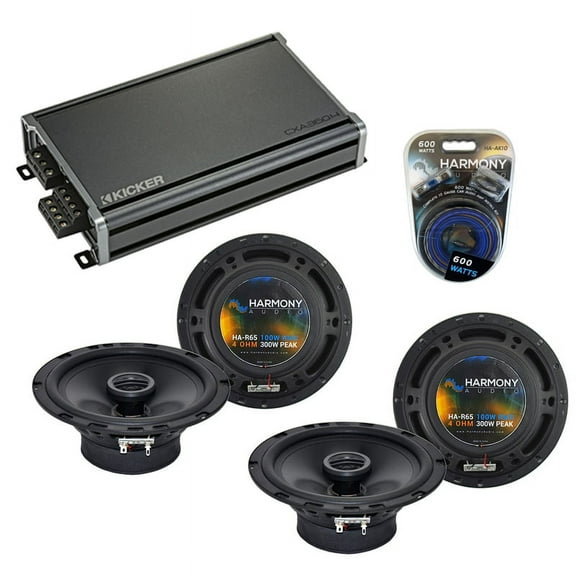 Fits Subaru Impreza WRX 2008-2014 Speaker Upgrade Harmony (2) R65 & CXA360.4 Amp