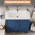 thumbnail image 6 of KZElegy 36" Freestanding Bathroom Vanity with Sink,Vanity Cabinet with 2-Door & 1-Drawer,Metal Handle,Blue, 6 of 10