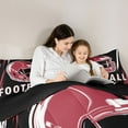 thumbnail image 4 of Feelyou Football Helmet Bedding Comforter Set 7 Pieces, Sport Lover Queen Bedding Sets, 4 of 7