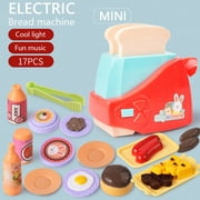 Gift for Kids Kids Kitchen Cooking Pretend Role Play Toy Set with Light Sound Effect