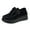 Black Sandals, variant on Women's Casual Wedge Loafers Slip-On Shoes, Thick-Soled Round Toe, Lace-Up Detail, Comfortable Footwear for Everyday Use
