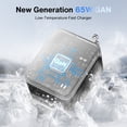 thumbnail image 2 of iVANKY 65W 5-in-1 GaN Wall Charger, built-in 33.5-inch retractable dual USB-C cables, supports PD & PPS fast charging. 5-port power adapter compatible with MacBook, iPhone and other laptops, 2 of 8