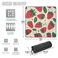 thumbnail image 3 of Strawberries Leaves Flowers Beach Blanket Outdoor Picnic Blanket 78"x 78" Waterproof Foldable for Beach Camping Travel Hiking Grass Lawn Park, 3 of 5
