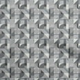thumbnail image 1 of oneOone Silk Tabby Gray Fabric Geometric Fabric For Sewing Printed Craft Fabric By The Yard 42 Inch Wide, 1 of 4