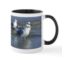 CafePress - Seagull Heaven Mug - 11 oz Ceramic Mug - Novelty Coffee Tea Cup