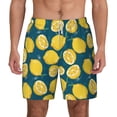 thumbnail image 2 of Goofa Lemon Printed Men's Swim Trunks Board Shorts Quick Dry Mens Swimming Trunks with Compression Liner,Breathable Fit Hawaii Beach Shorts-3X-Large, 2 of 9