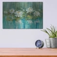 thumbnail image 4 of Luxe Metal Art 'Water Lily Pond' by Danhui Nai, Metal Wall Art, 16"x12", 4 of 7