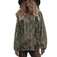 thumbnail image 2 of Maplenight Crewneck Sweatshirts for Women Casual Long Sleeve Tops Camo Maple Leaf Graphic Shirts Fall Fashion Clothes, 2 of 8