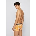 thumbnail image 2 of Boss Men's Regular-rise trunks in stretch cotton with abstract print, 2 of 2