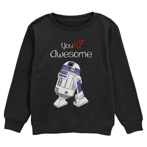 Boy's Star Wars: A New Hope Valentine's Day You R2 Awesome  Sweatshirt