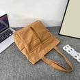 thumbnail image 1 of Bolso de lona de gran capacidad para mujer (2024). Bolso de hombro versátil y moderno para estudiantes, ideal para ir al trabajo o para ir al trabajo., 1 of 7