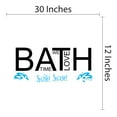 thumbnail image 4 of HYGIENE - We Love Bath Time Quotes Home Bathroom Decoration Sticker Splish Splash Lettering Art Design Vinyl Bedroom Wall Decal 30" x 12", 4 of 5