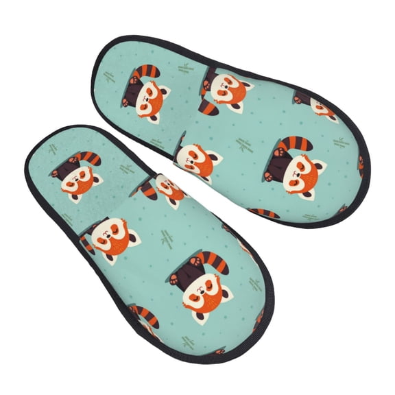 House Slippers for Women Men - Fox Lightweight House Shoes Fuzzy Slippers, Soft Slip-On Cozy House Slippers for Woman Indoor Outdoor