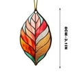 thumbnail image 2 of HomeDM Maple Leaf Hanging Ornaments for Thanksgiving Christmas Tree Decor Leaves Pendant 2D Flat Acrylic Harvest Autumn Decoration for Garland Gifts Home Party Supplies, 2 of 5