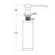 thumbnail image 5 of Fregadero de cocina Botella de detergente Dispensador de jabón de cocina de acero inoxidable Recipiente para botella de loción para platos Guardurnaity JJ14816-00B, 5 of 7