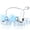 White, variant on Portable Neck Fan, Hands Free USB Rechargeable Personal Fan, 4000mAh Battery Powerful Airflow 360° Adjustable 3 in 1 Portable Fan as Neck Fan/Handheld Fan/Desktop Fan for Home Office Outdoor Travel