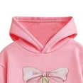 thumbnail image 6 of Tdoqot Toddler Girls Outfit Sets- Cute Casual Long Sleeve Cotton Hoodie and Flare Jeans Kids Spring Clothes Pink Size 4 T, 6 of 6