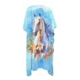 thumbnail image 2 of HELLHERO High Quality Fabrics Women's Kimono Cardigan Cover Up for Summer Casual Loose Watercolor Horse, 2 of 6