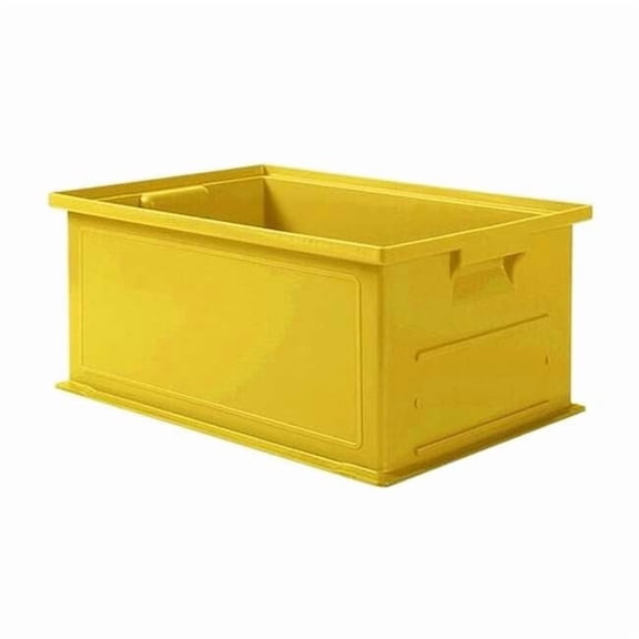 Ssi Schaefer Straight Wall Ctr,Yellow,Solid,HDPE 1462.191308YL1