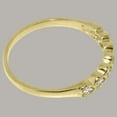 thumbnail image 5 of LBG British Made 14k Yellow Gold Cubic Zirconia Womens Eternity Ring - 33 size options - Size 5.5, 5 of 9