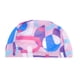 thumbnail image 1 of Gorro de natación geométrico irregular de nailon 1 Pc en rosa y púrpura, 1 of 5