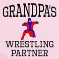 thumbnail image 2 of CafePress - Grandpas Wrestling Partner Body Suit - Long Sleeve Cotton Baby Bodysuit, 2 of 4