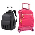 thumbnail image 1 of BELOVING Business Weekend Bag Backpack on Wheels 50x34x22cm Carry on Luggage Rucksack Black, 1 of 10