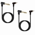 thumbnail image 3 of Gold Covered Solid Metal 90Degree RCA Male to 6.35mm Audio Cable with Right Angle Connectors for Optimal Transmission, 3 of 10
