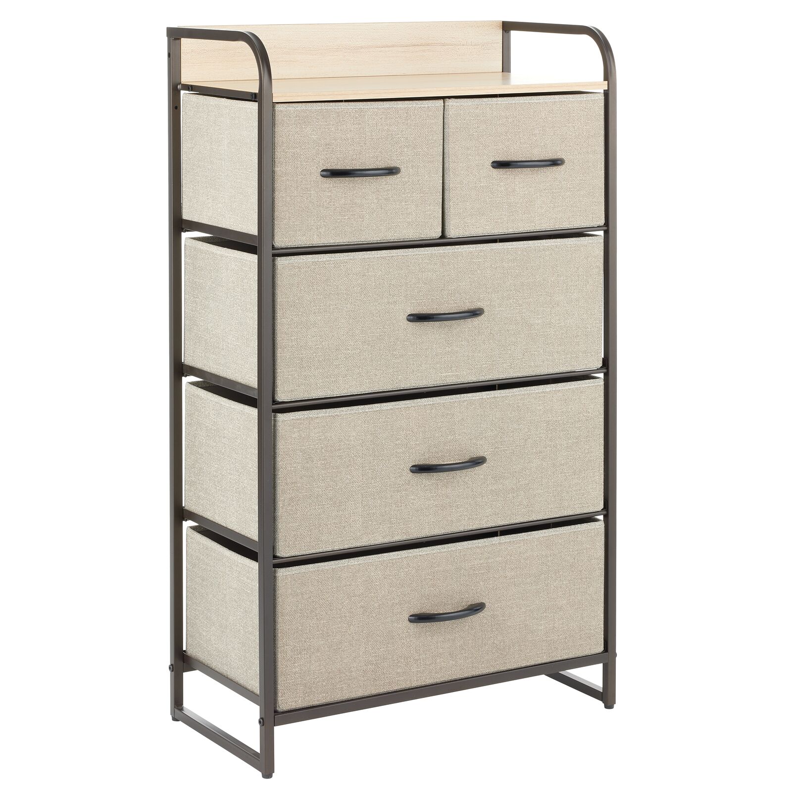 mDesign Tall Dresser Storage Chest Vanity Furniture Tower