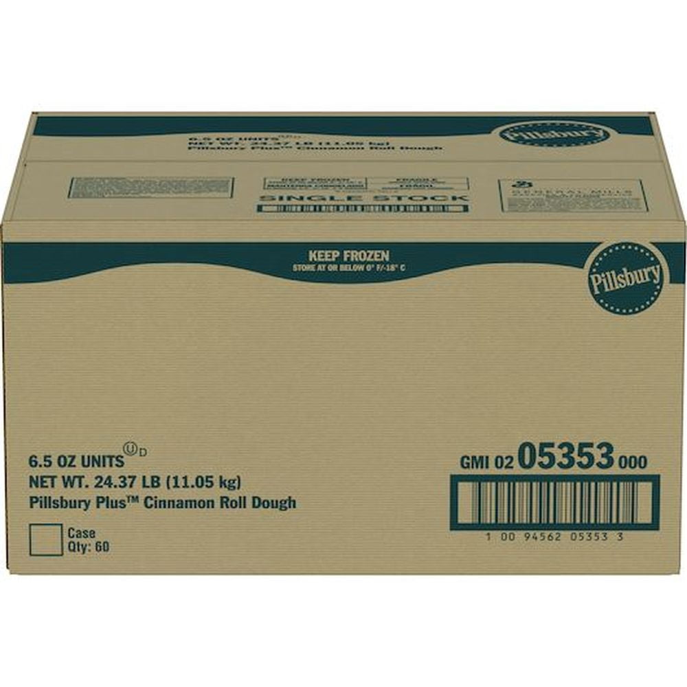 Pillsbury Plus Unbaked Classic Cinnamon Roll Dough, 6.5 Ounce -- 60 per case