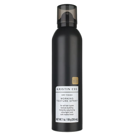 Kristin Ess Hair Dry Finish Working Texture Hair Spray for Volume   Texture, Light Hold Dry Texturizing Hairspray, Soft Matte Finish, 7oz