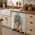 thumbnail image 2 of Cute Turkey Cabinet Curtains for Kitchen 35"W x 35"L, Fall Vintage Orange Cream Pumpkin Maple Leaves Football Laundry Sink Cabinets Magic Tape Short Curtain Privacy Panel for Bathroom Vanity Cabinets, 2 of 9