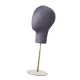thumbnail image 3 of Expositor de sombreros, modelo de cabeza de maniquí, base de metal versátil para sombreros, joyas, Gris oscuro, 3 of 9